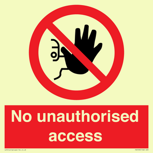 No unauthorised access